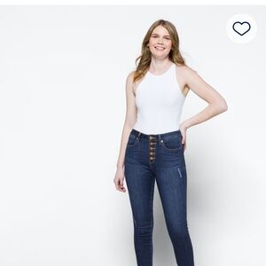 Just USA High Rise Dark Blue Jeans